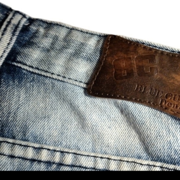 𝅺BLUE Cult Denim Shirts Sz 14 - Picture 3 of 4